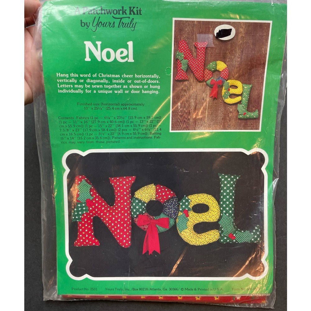 Vintage ‘A Patchwork Kit’ by Yours Truly. Noel.